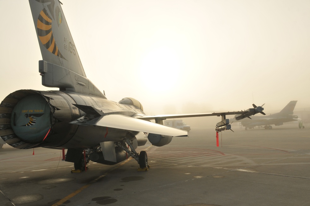 Fog hits 180th Fighter Wing