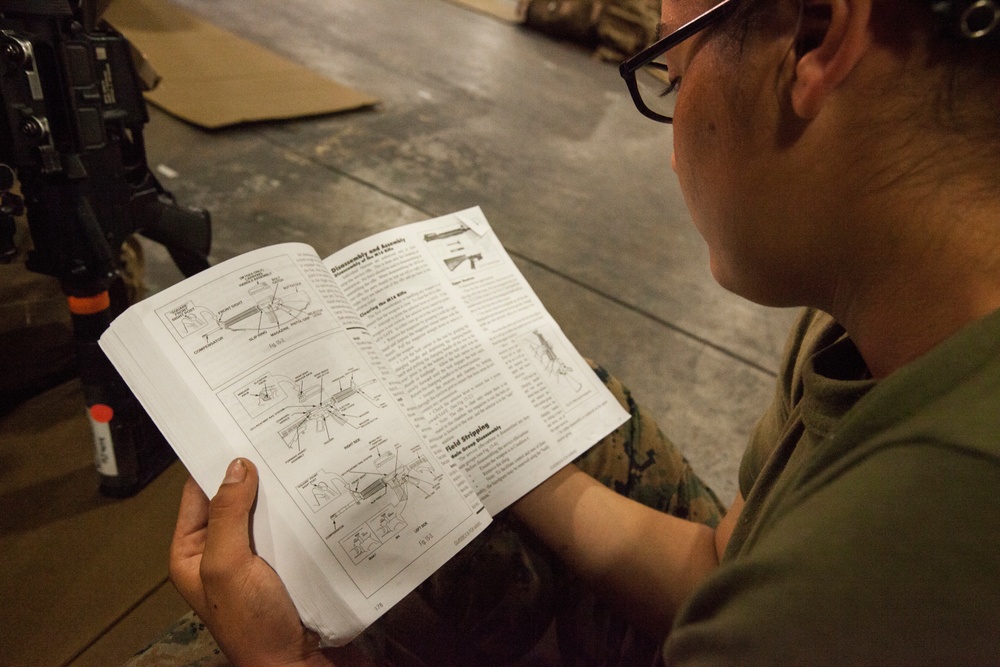 Recruits training at MCLB Albany during Huricane Matthew