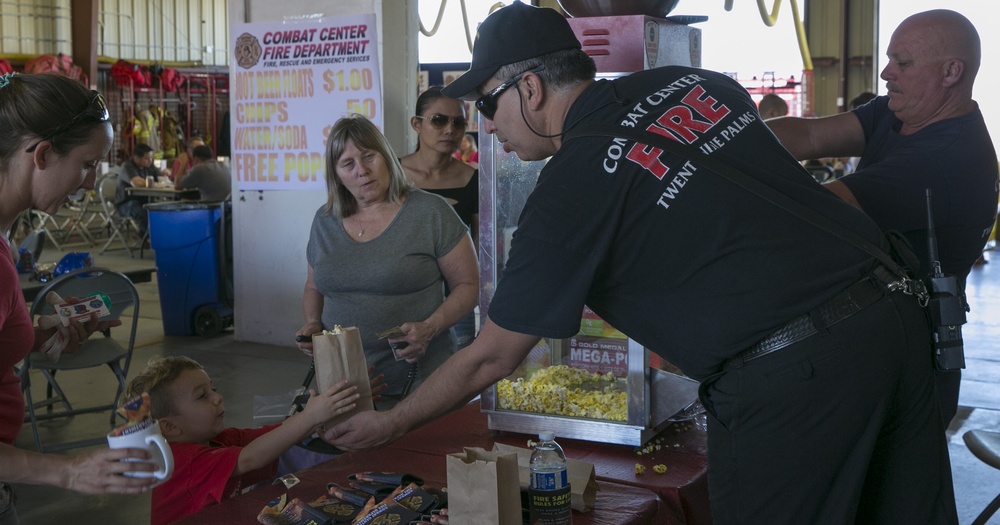 Combat Center Fire Department cooks up chili fund raiser