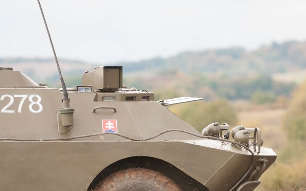 Allied vehicles showcased at visitors day ending Slovak Shield 2016