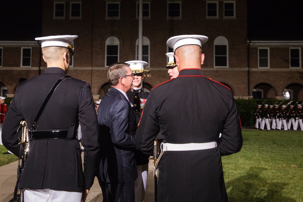 Marine Barracks Washington Evening Parade Aug. 26, 2016