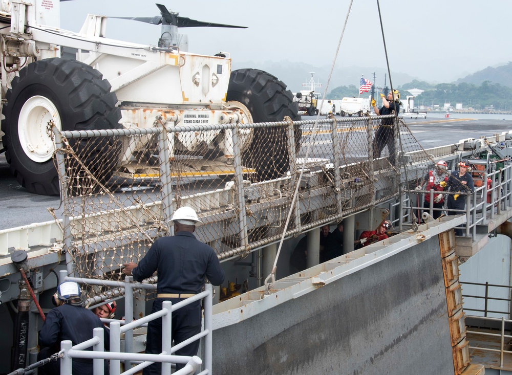 USS Bonhomme Richard (LHD 6) departs Subic Bay