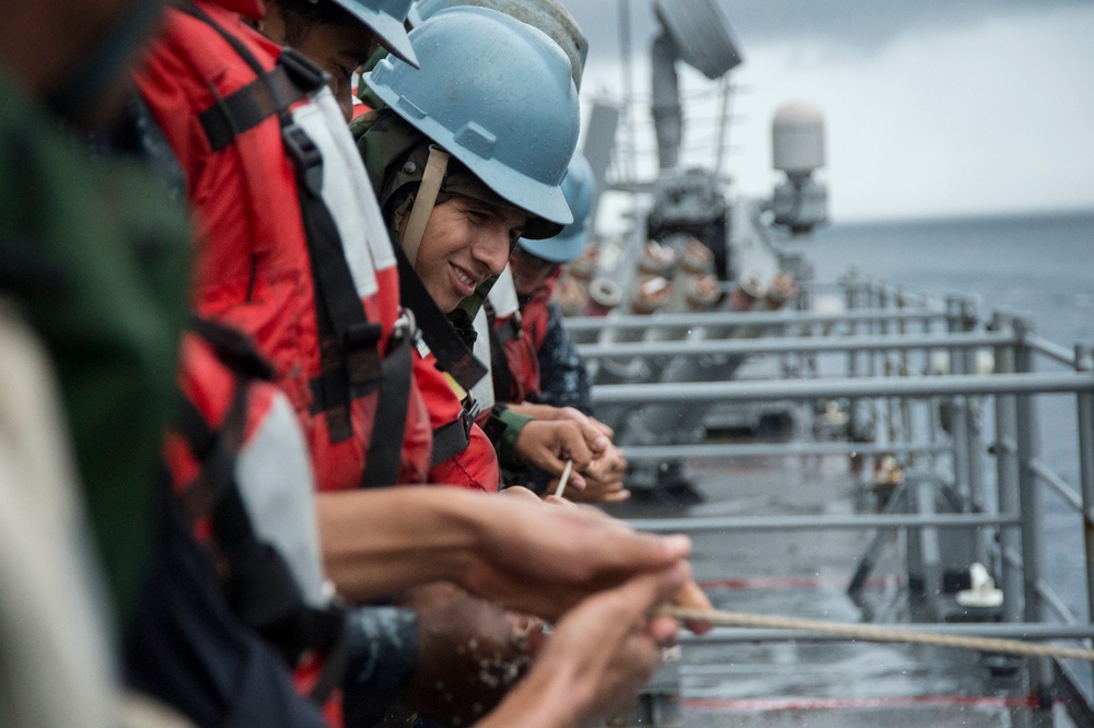 USS Germantown Replenishment at Sea, Oct 13