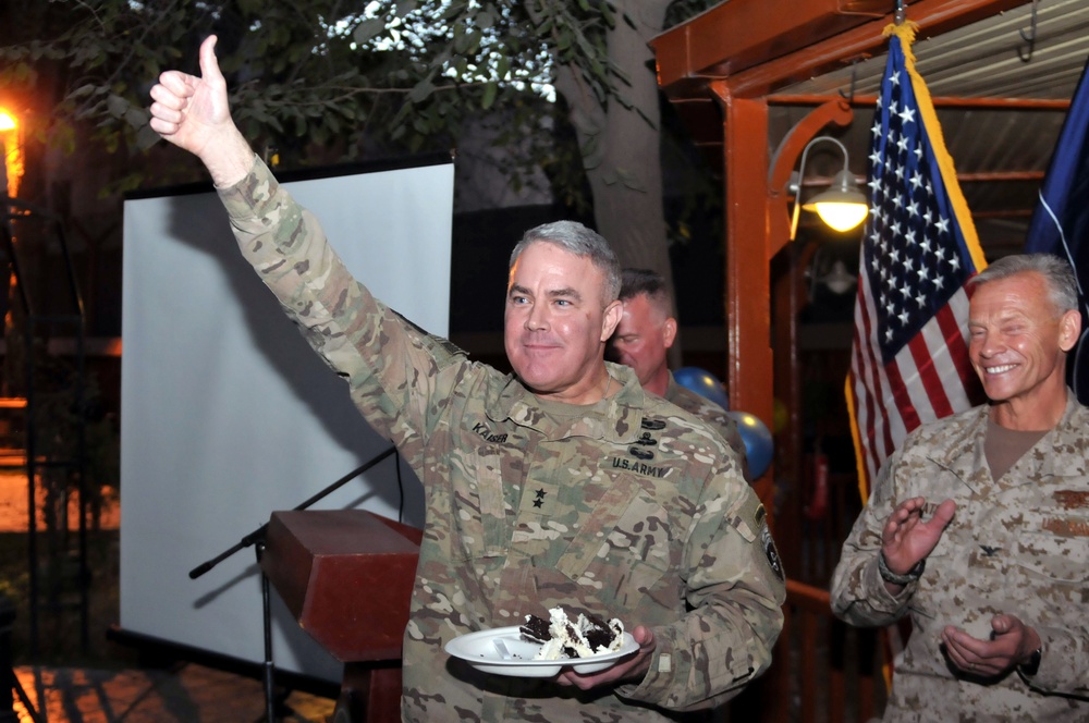 Resolute Support Mission Celebrates Navy's 241st Birthday