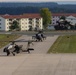 A U.S. Army company of Apache helicopters from 1st Battalion, 3rd Aviation Regiment (Attack Reconnaissance) return from Exercise Allied Spirit V