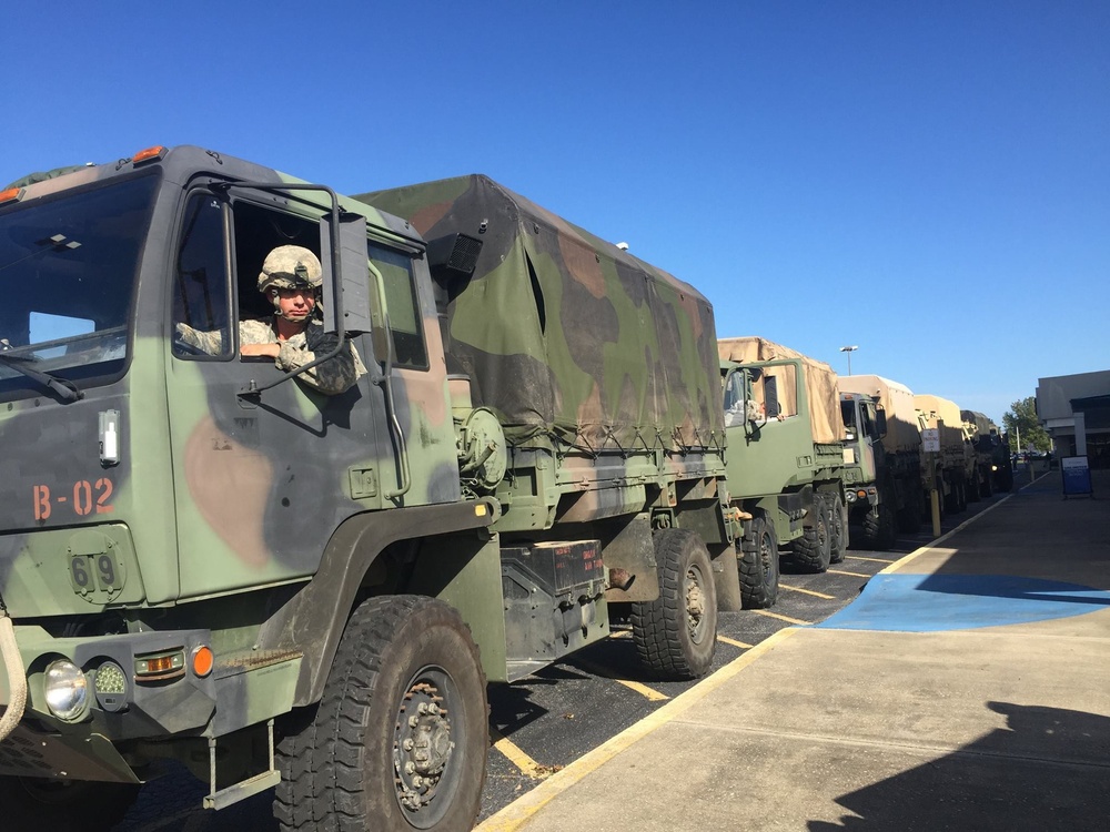 Hurricane Matthew: NC Guard Supports Water and Food Distribution Point in Fayetteville, N.C.