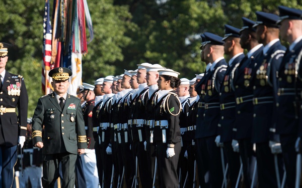 JCS of the ROK Arrival Ceremony