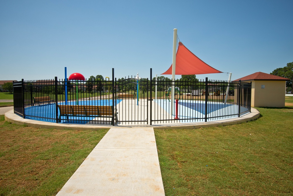 Gunter Splashpad construction completed