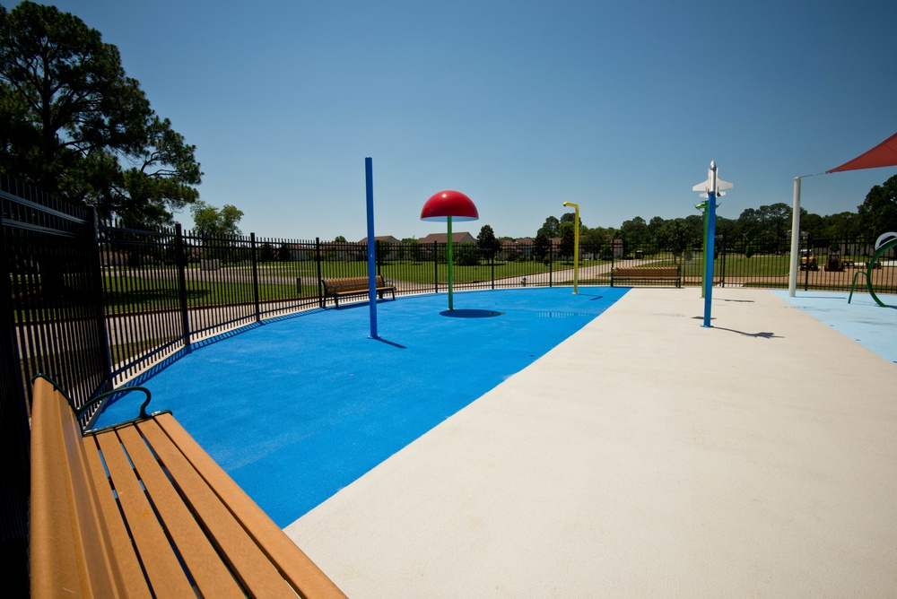 Gunter Splashpad construction completed