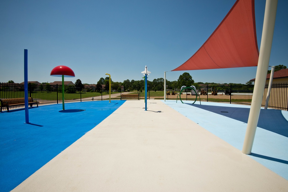 Gunter Splashpad construction completed