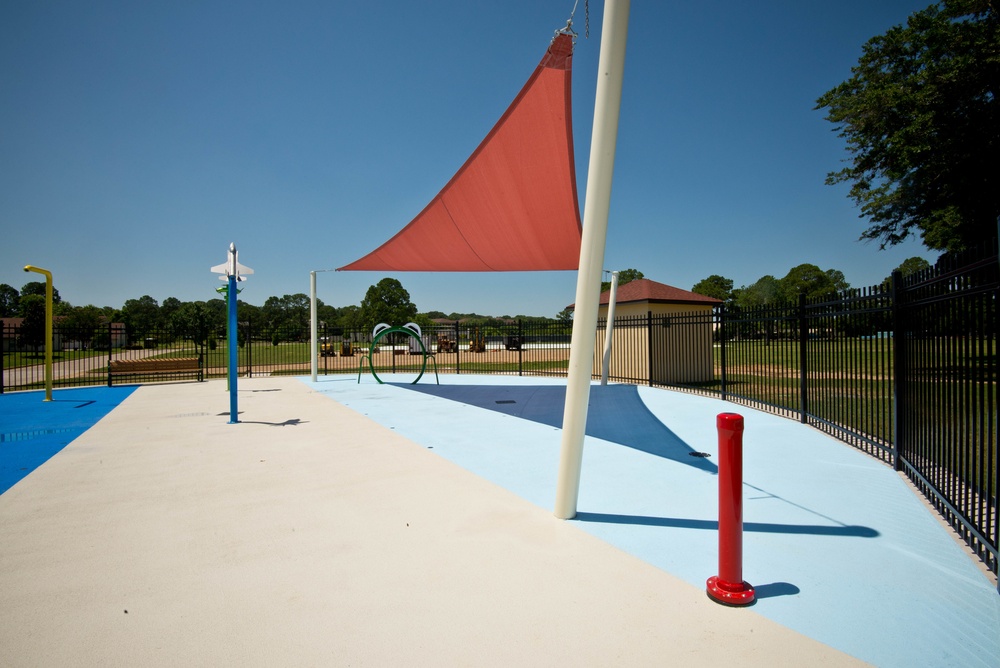 Gunter Splashpad construction completed