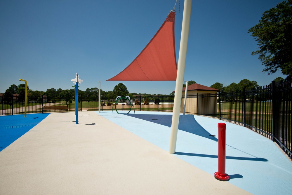 Gunter Splashpad construction completed