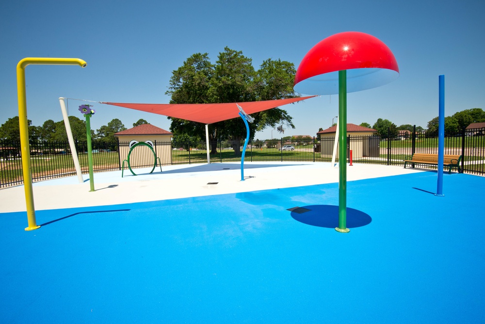 Gunter Splashpad construction completed