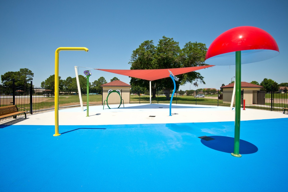 Gunter Splashpad construction completed