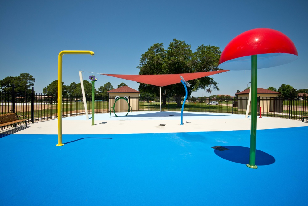 Gunter Splashpad construction completed