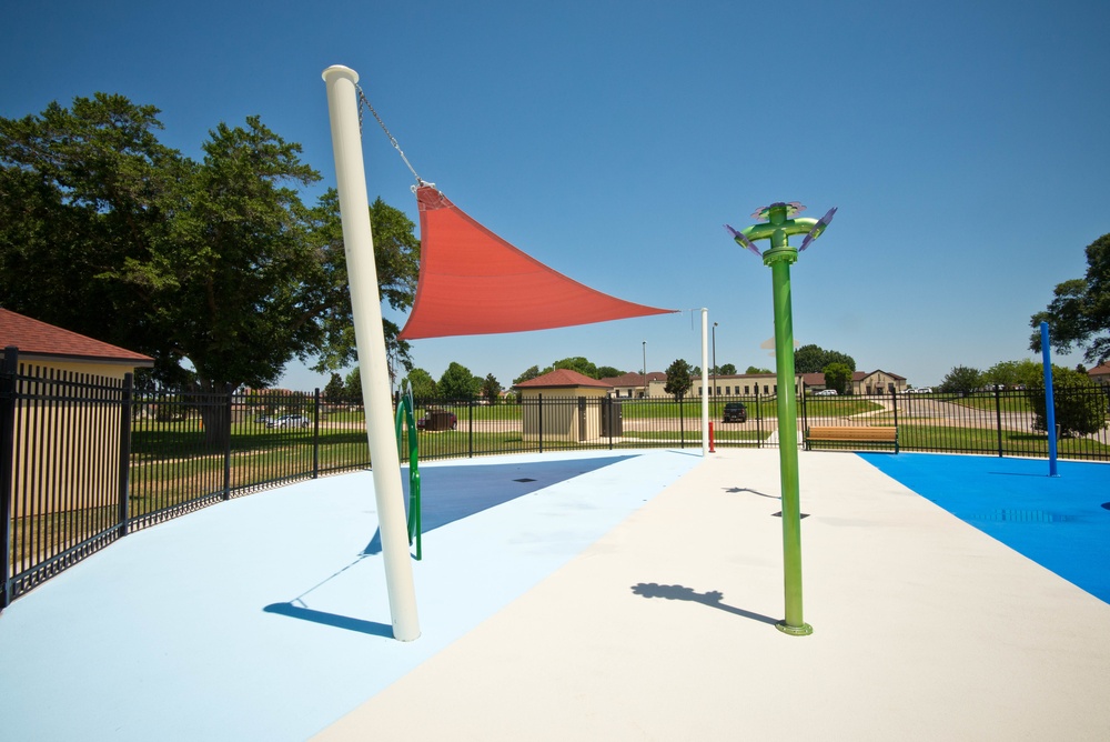 Gunter Splashpad construction completed