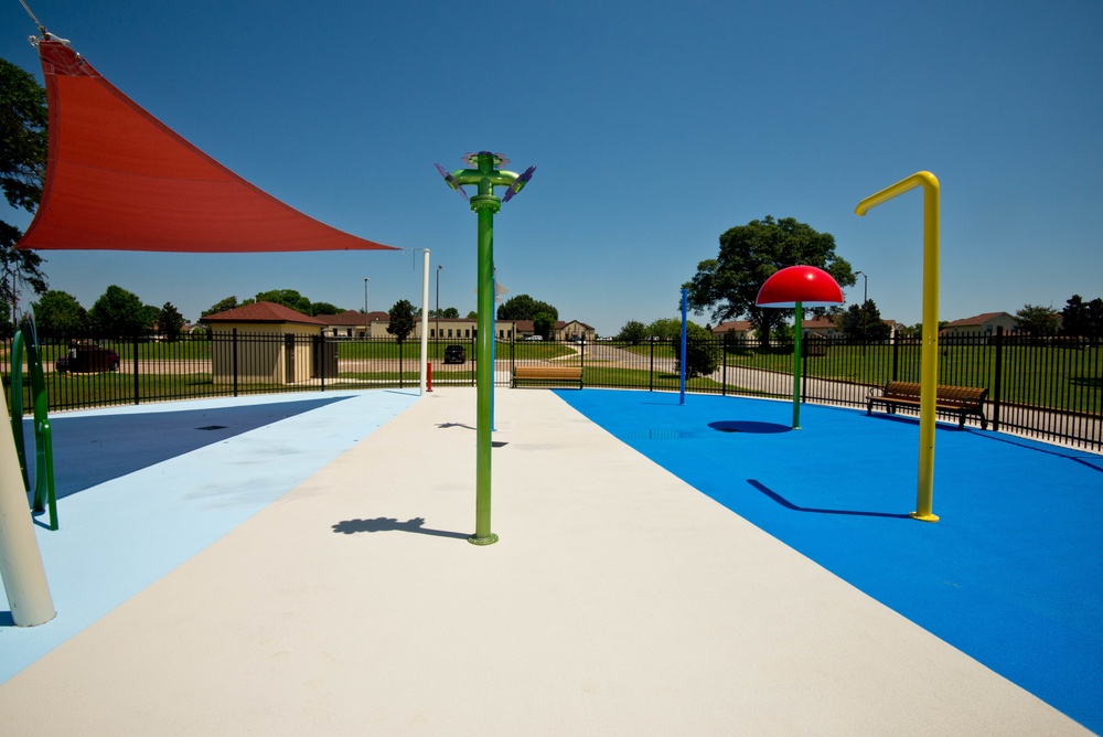 Gunter Splashpad construction completed