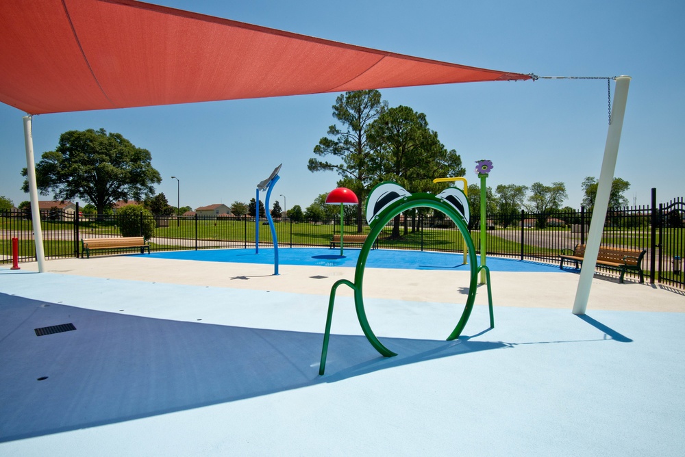 Gunter Splashpad construction completed