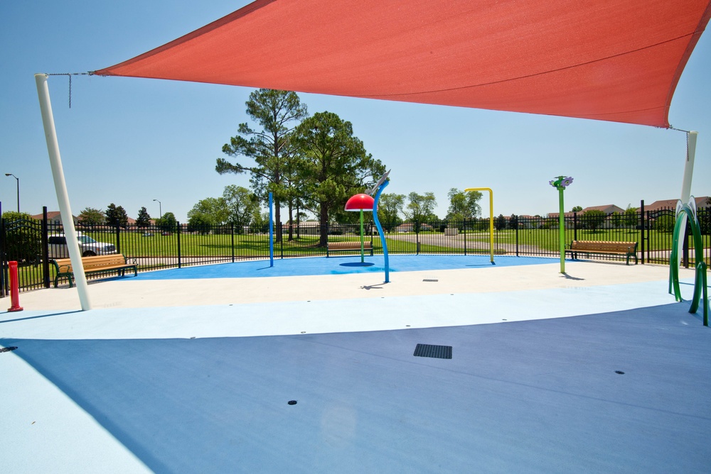 Gunter Splashpad construction completed