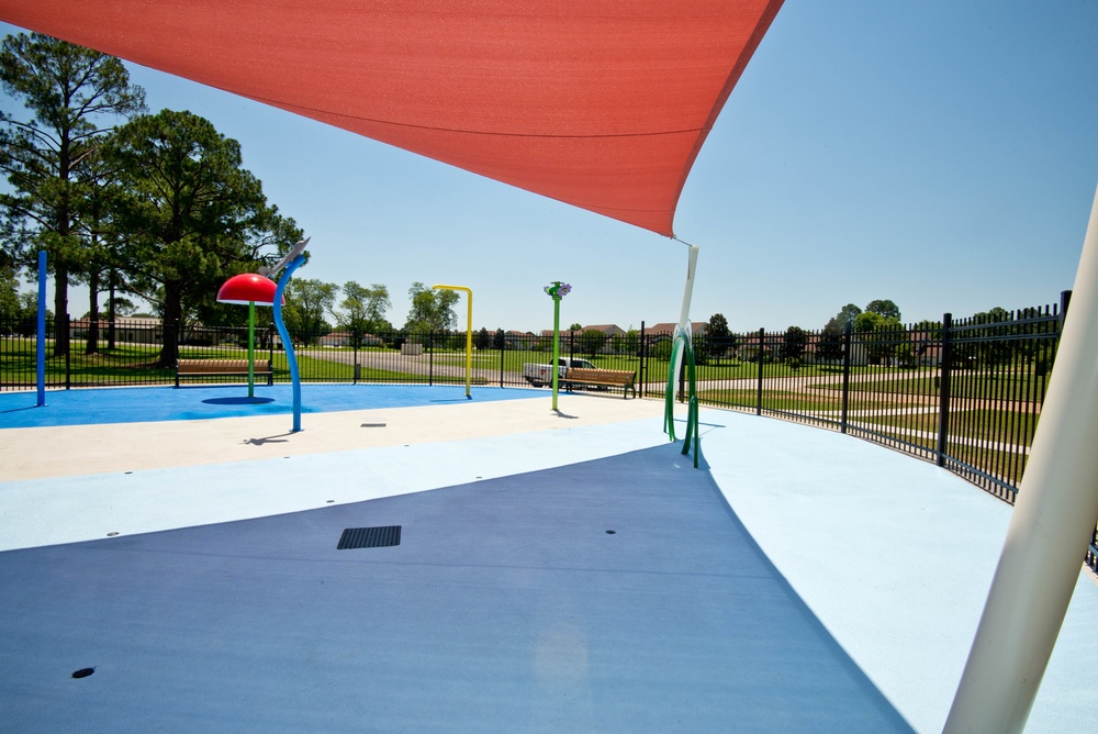 Gunter Splashpad construction completed