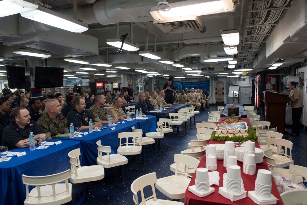 Sailors Celebrate the Navy's 241st Birthday