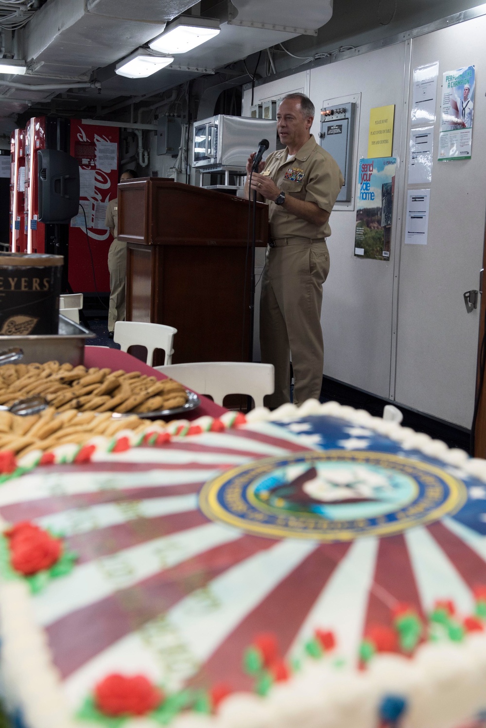 Sailors Celebrate the Navy's 241st Birthday