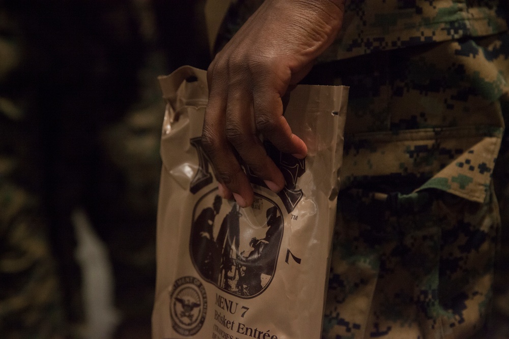 Recruits training at MCLB Albany during Huricane Matthew