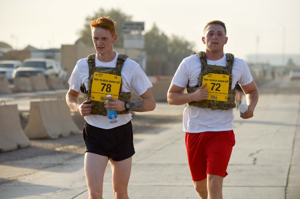 Army 10-miler shadow race completed in Baghdad