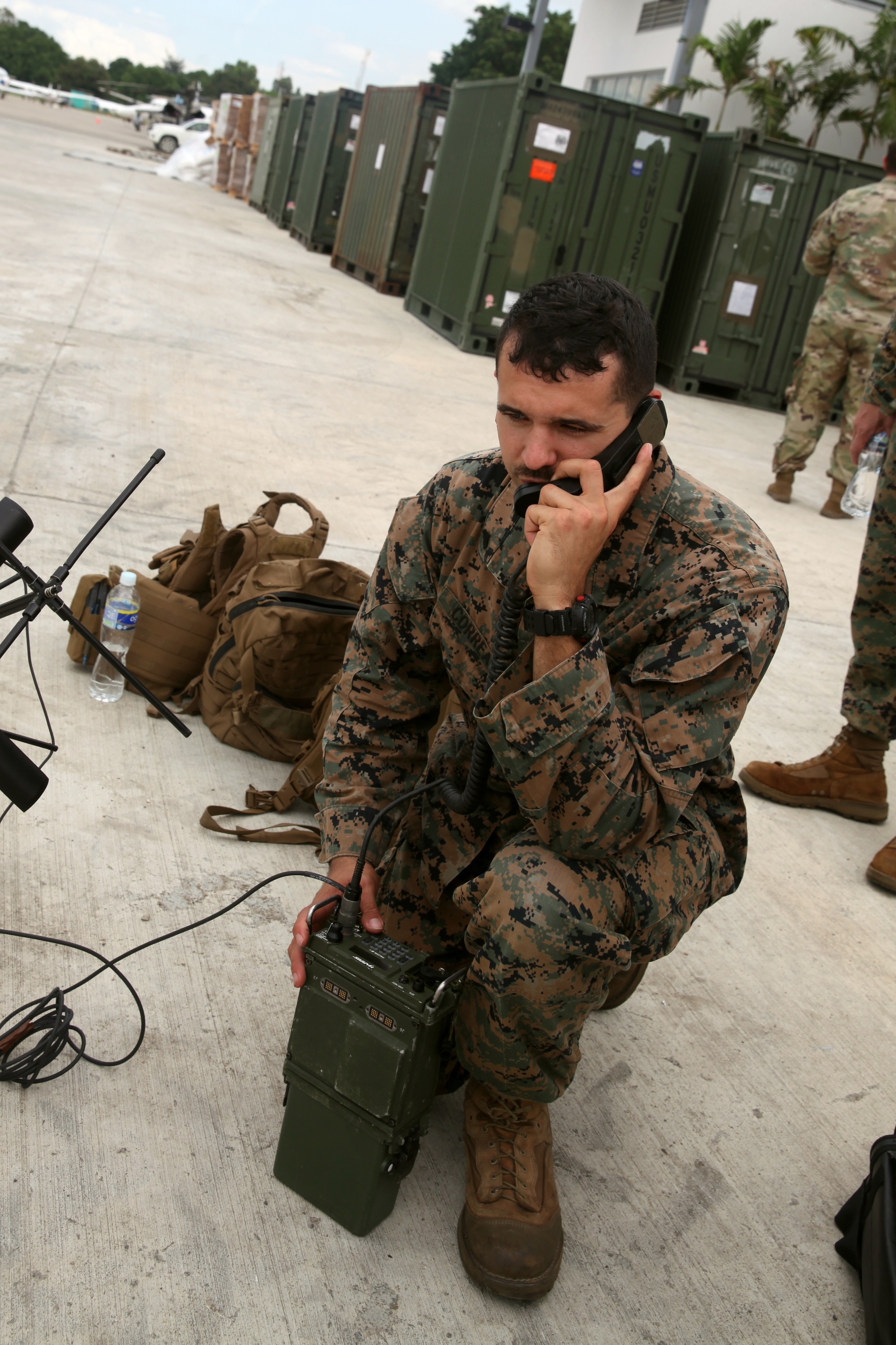 DVIDS - Images - 24th MEU radio operator check comms while delivering  relief supplies with JTF Matthew [Image 5 of 10]