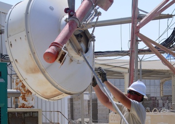 379th ECES and ECS renovate radio tower