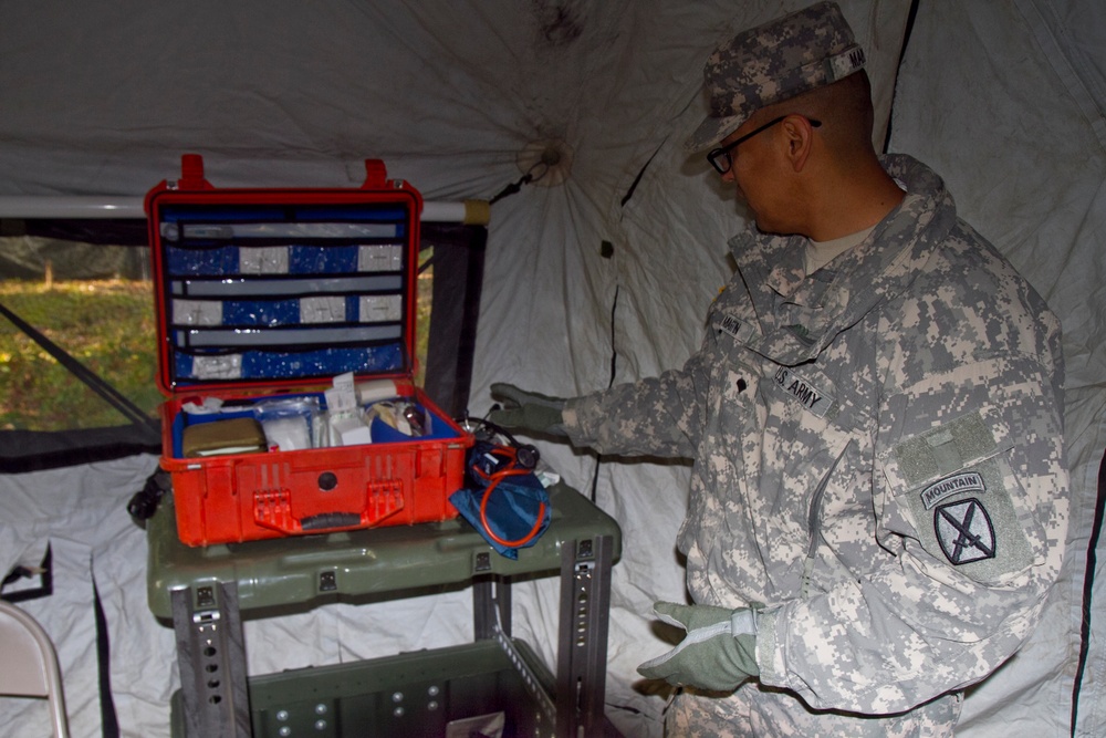 10th Cab's medical team sets up camp for annual Mountain Peak training event