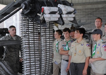 Lee's Summit Boy Scout Troop 54 visits 442nd Fighter Wing