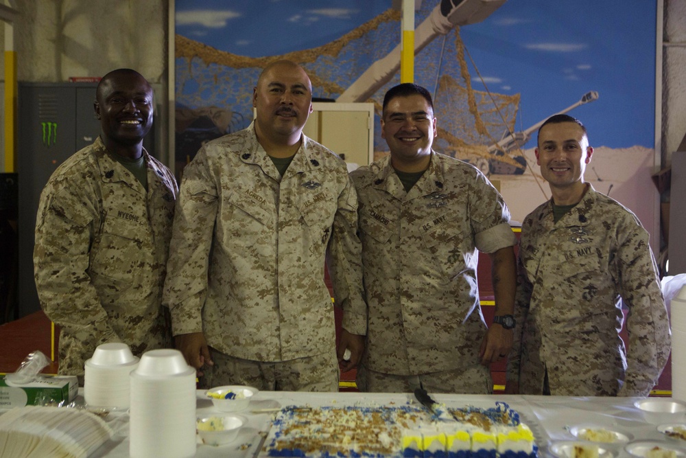 Navy 241st Birthday cake cutting ceremony