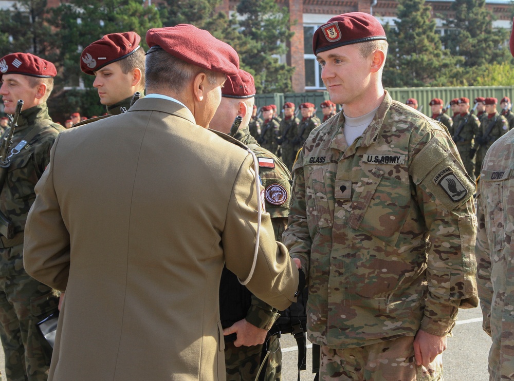 U.S. paratroopers celebrate a shared legacy with Polish allies