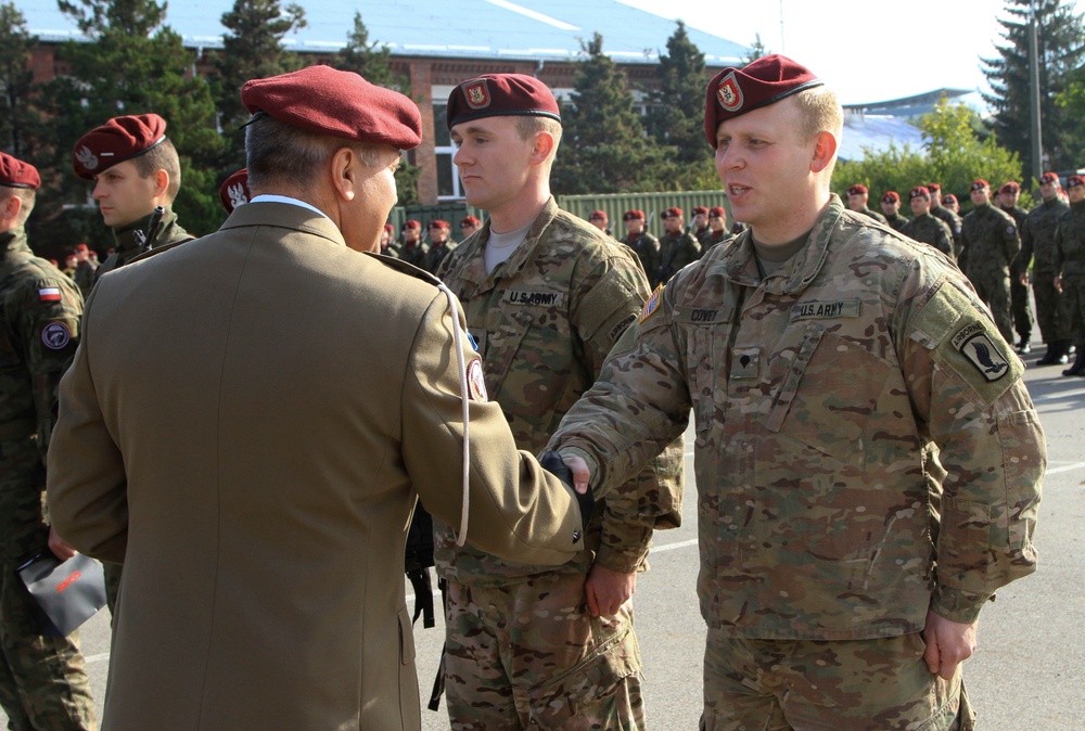 U.S. paratroopers celebrate a shared legacy with Polish allies