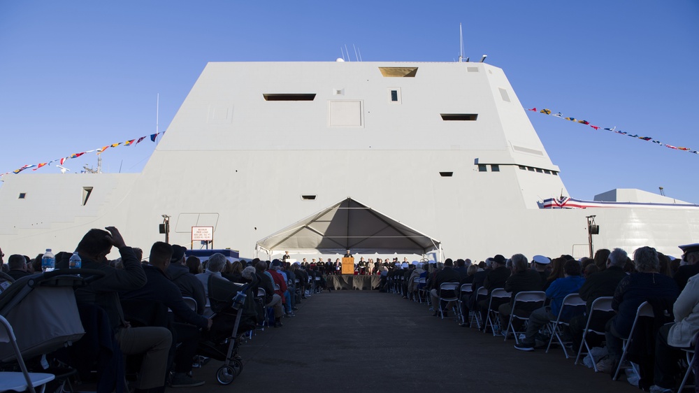 USS Zumwalt (DDG 1000) Commissions in Baltimore