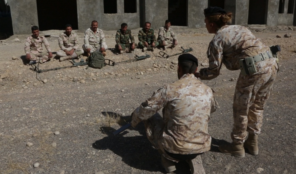 Peshmerga conduct counter-IED training