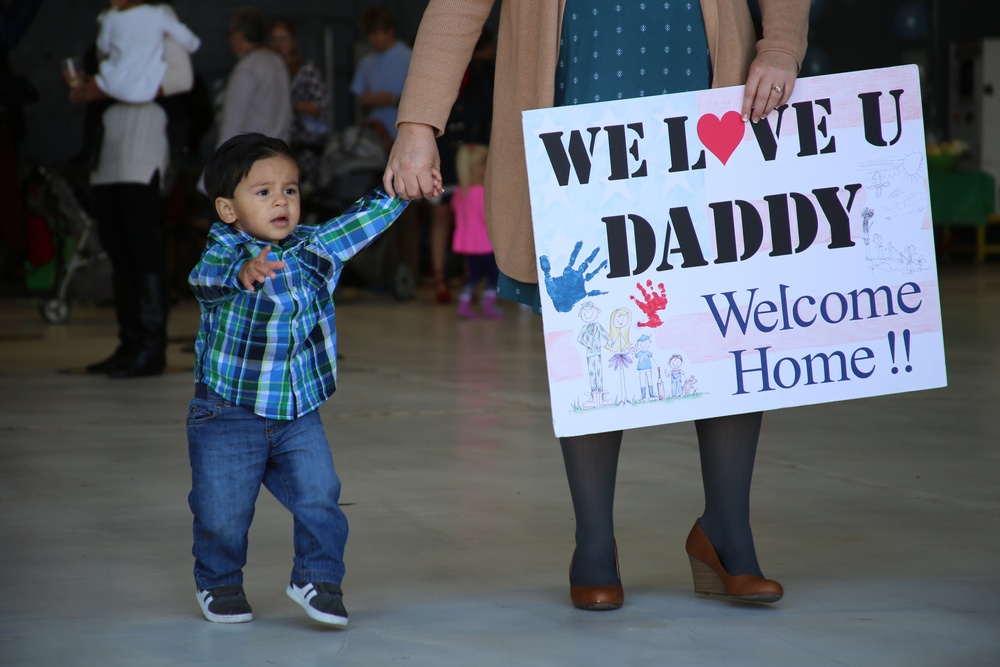 Families and Friends welcome VMAQ-4 Marines from deployment