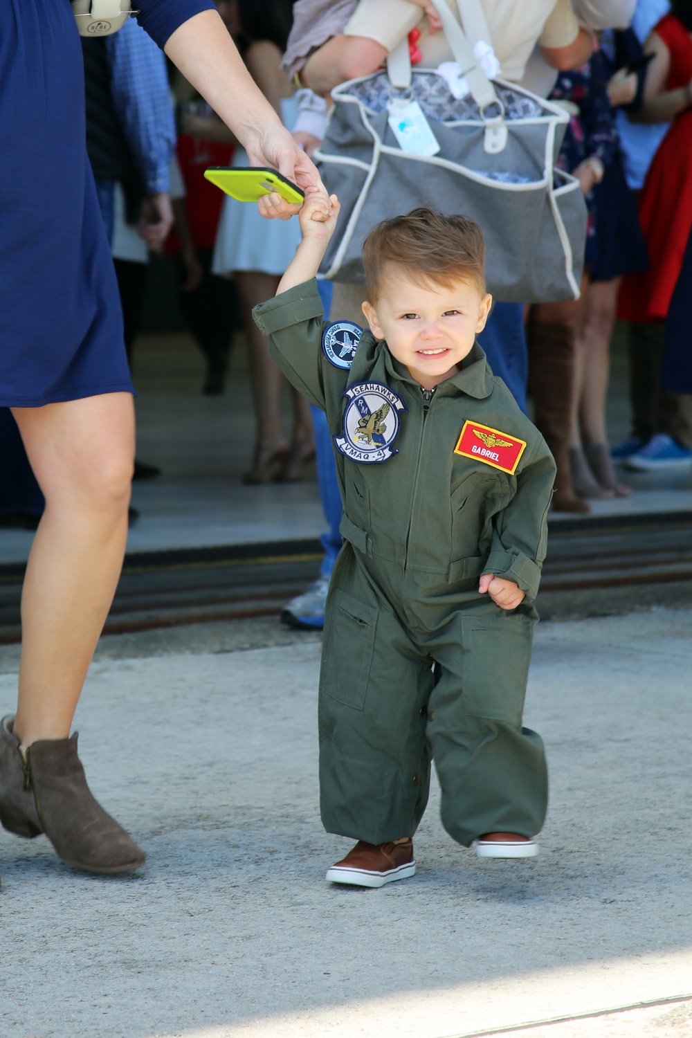 Families and Friends welcome VMAQ-4 Marines from deployment