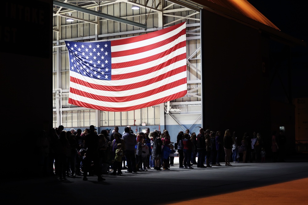 Families and Friends welcome VMAQ-4 Marines from deployment