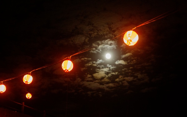 Camp Commander Attends Moon Viewing Party