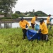 Sailors Help Clean Bike Path