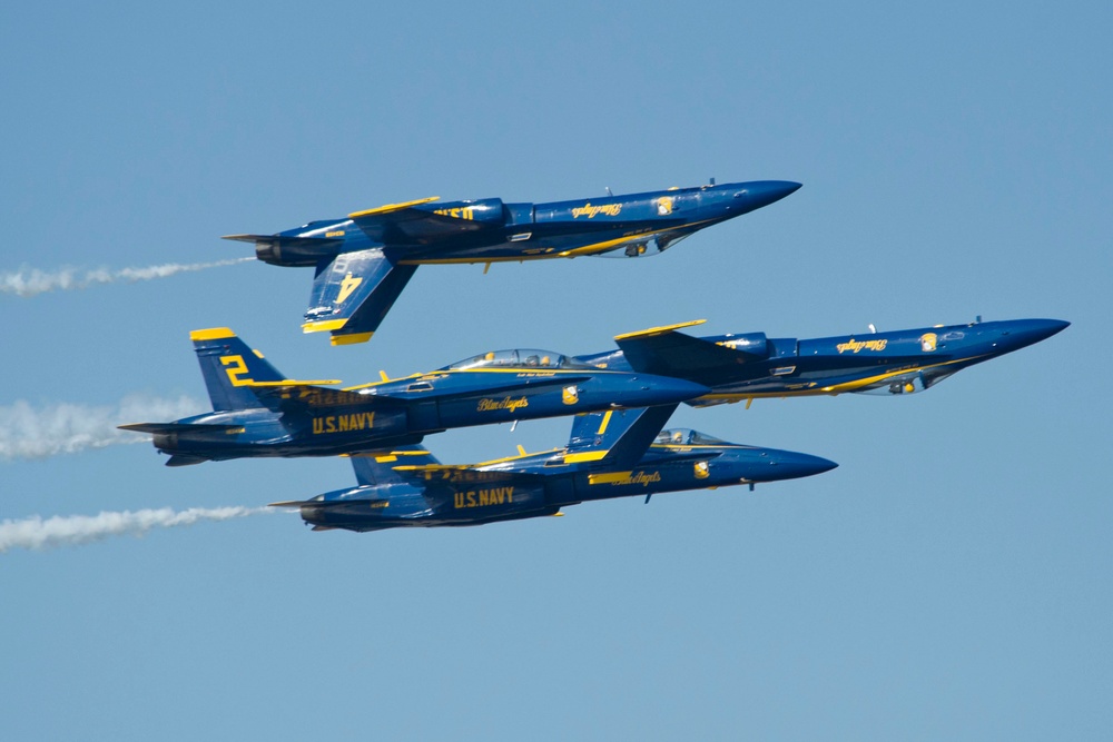Navy Blue Angels Perform for Maryland Fleet Week and Air Show Baltimore
