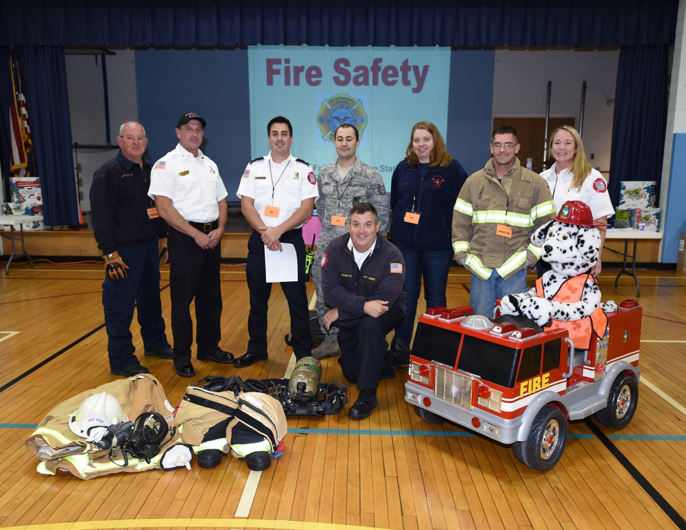 Air Base FireFighters visit local school