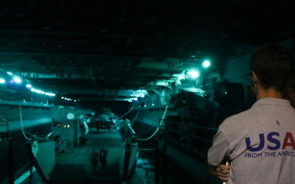USAID tours the USS Iwo Jima