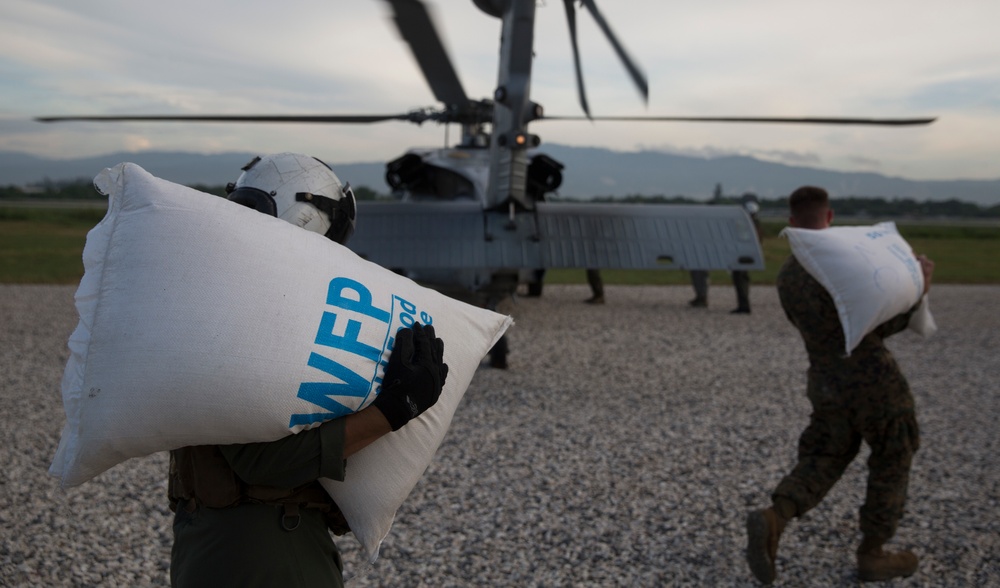 Supply from the sky: Marines and sailors deliver vital supplies