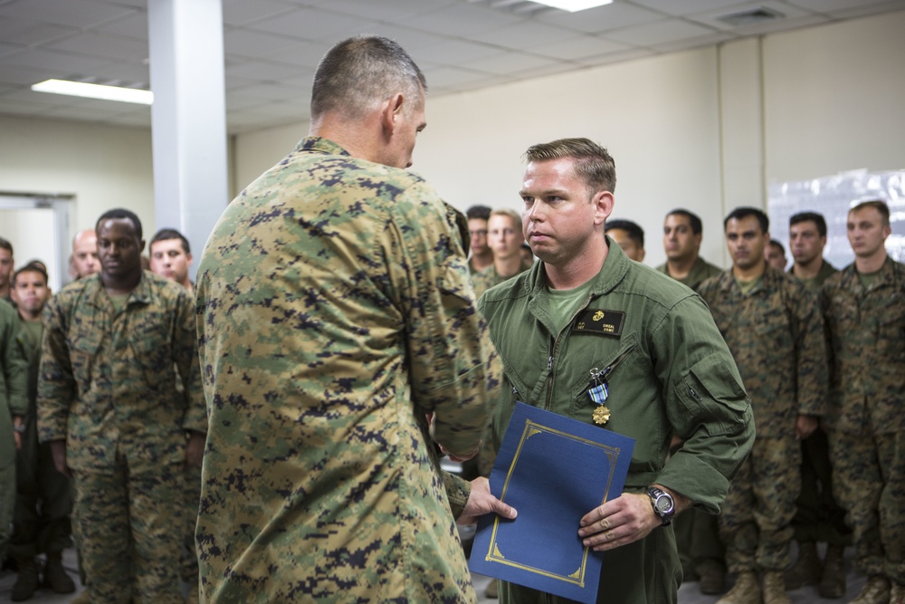 Marines with Joint Task Force Matthew awarded for service