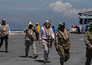 Humanitarian assistance leaders visit USS Iwo Jima