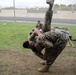 Hooking and jabbing, slashing and stabbing: Marines in Italy earn their brown belt