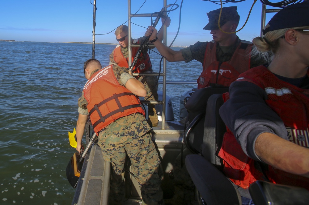 Marines go underway with Coast Guard